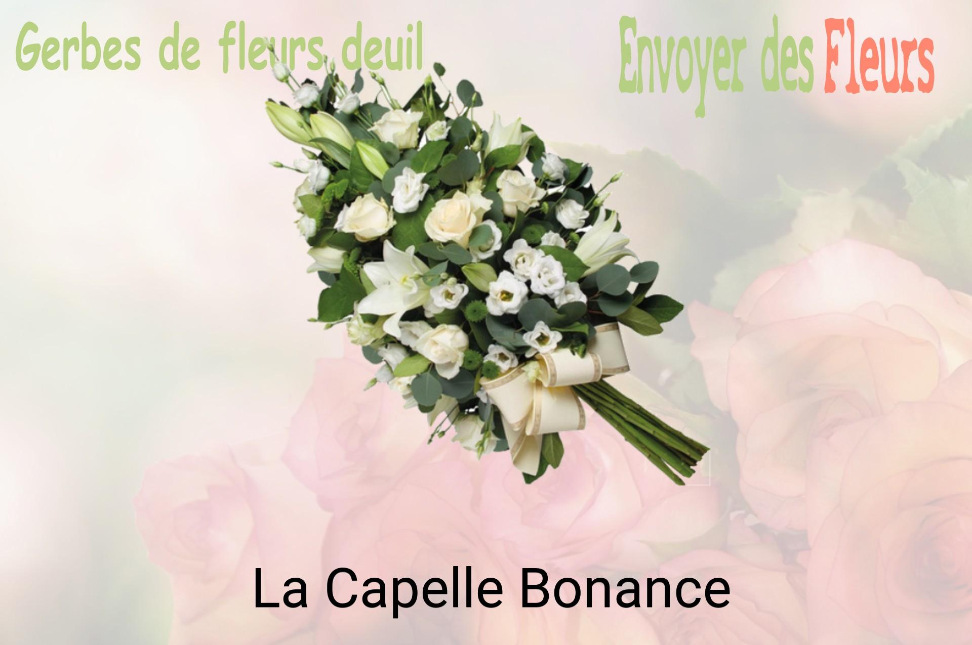 Gerbe de fleurs de deuil livrée à La Capelle-Bonance
